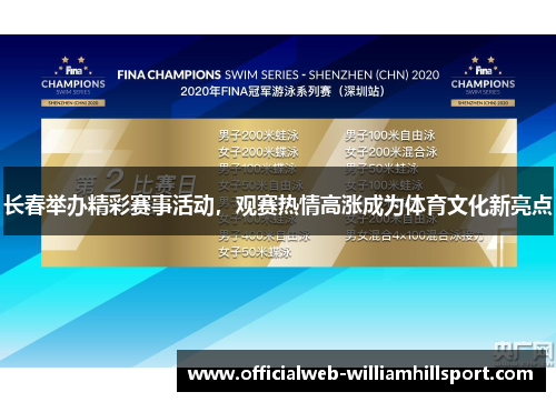 长春举办精彩赛事活动，观赛热情高涨成为体育文化新亮点